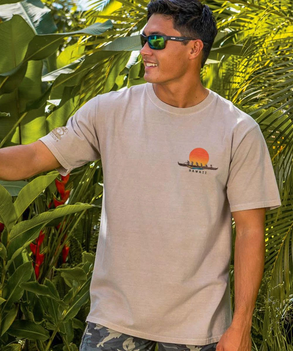 Paddle Out - Kona Coffee Dyed Short Sleeve Crewneck T-Shirt - Image 2