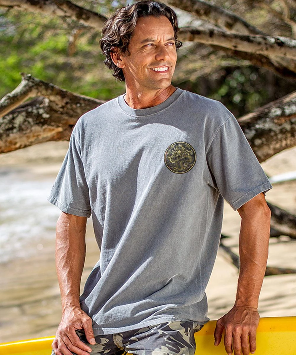 Golden Dragon - Crater Dyed® Short Sleeve Crewneck T-Shirt - Image 2