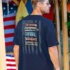 Signs Of Freedom - Navy Short Sleeve Crewneck T-Shirt
