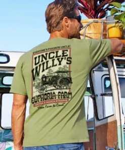 Uncle Willys Farm - Hemp Dyed Short Sleeve Crewneck T-Shirt