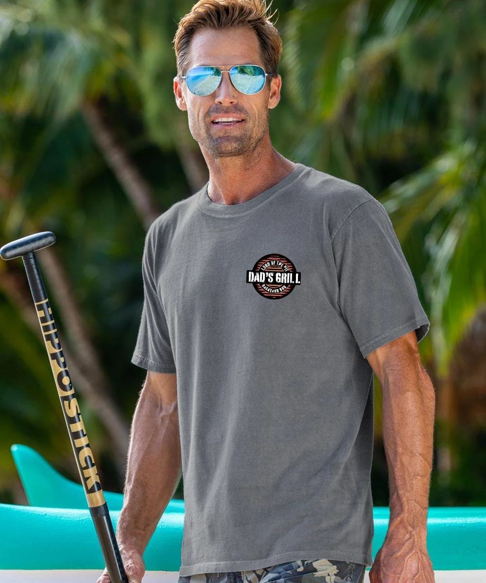 Dad’s Grill BBQ - Crater Dyed® Short Sleeve Crewneck T-Shirt - Image 2