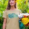 Honu Wave - Kona Coffee Dyed Short Sleeve Scoop Neck T-Shirt