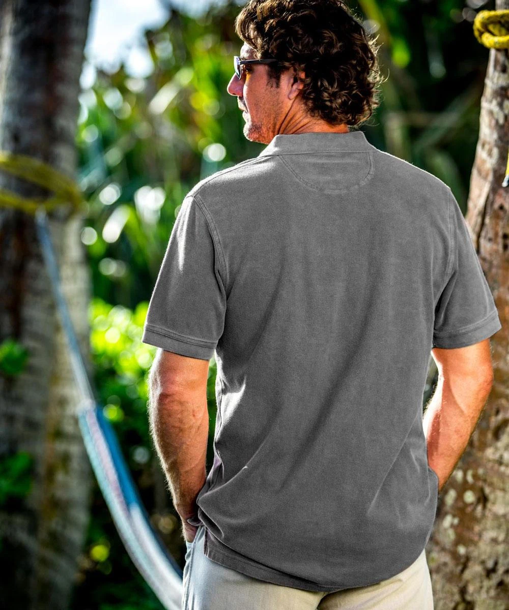 Mano Aumakua - Crater Dyed® Short Sleeve Pique’ Polo Shirt - Image 2
