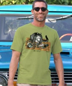 B. Kliban Mr. Fix It - Hemp Dyed Short Sleeve Crewneck T-Shirt