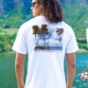 Old Lahaina - White Short Sleeve Crewneck T-Shirt
