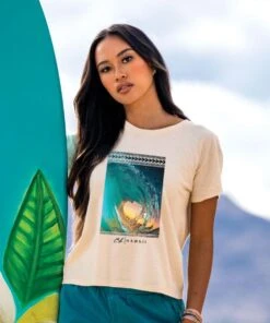 Clark Little Heart - Coconut Dyed Short Sleeve Crewneck T-Shirt