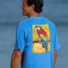 Painted Parrot - Blue Hawaii Dyed Short Sleeve Crewneck T-Shirt