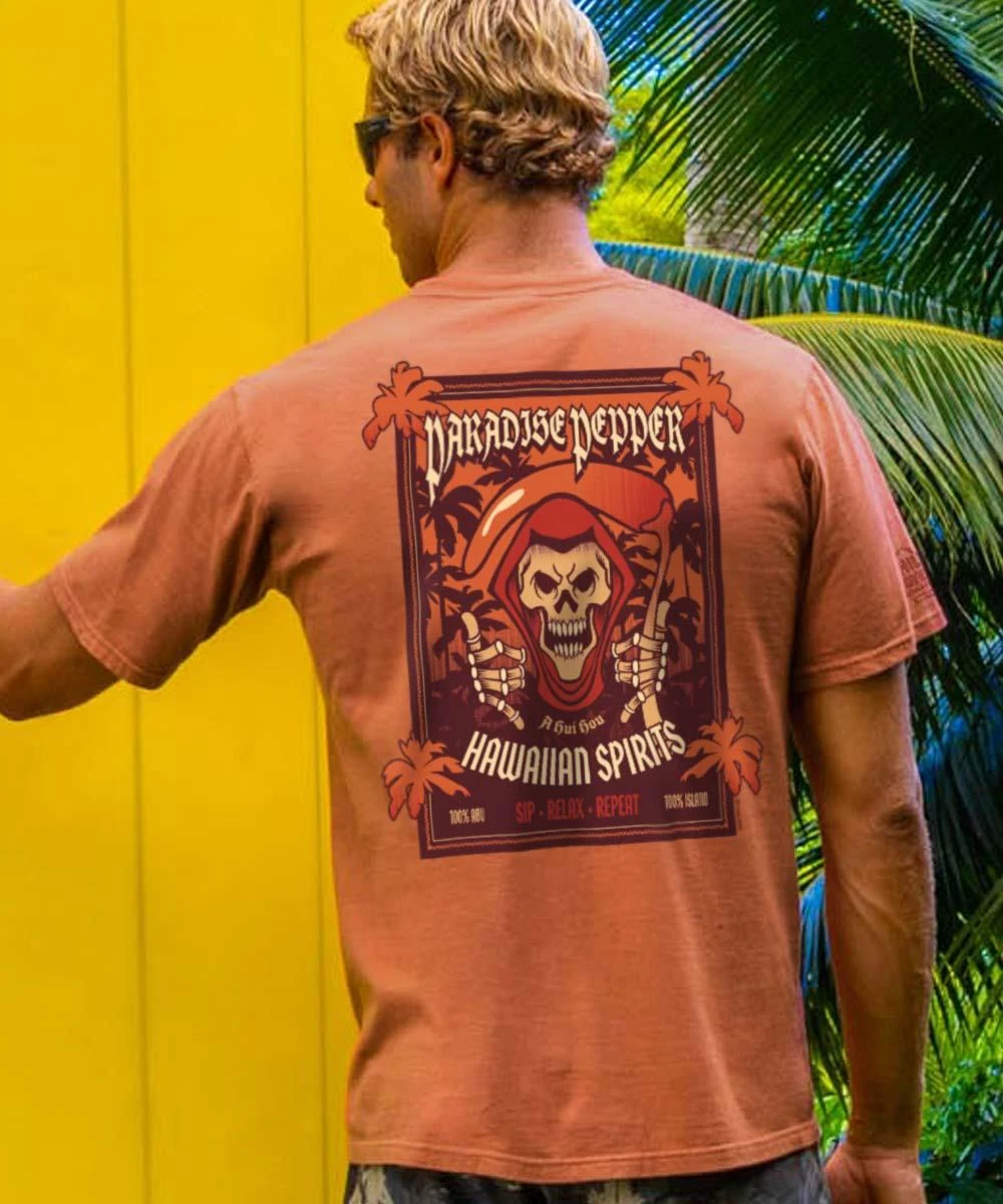 Paradise Pepper - Chile Dyed Short Sleeve Crewneck T-Shirt